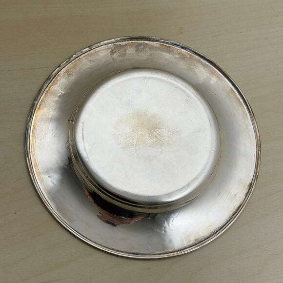 Antique 1885 Victorian Silver Plate Covered Butter Trinket Dish Ivy Rd 27552 - Picture 5 of 8